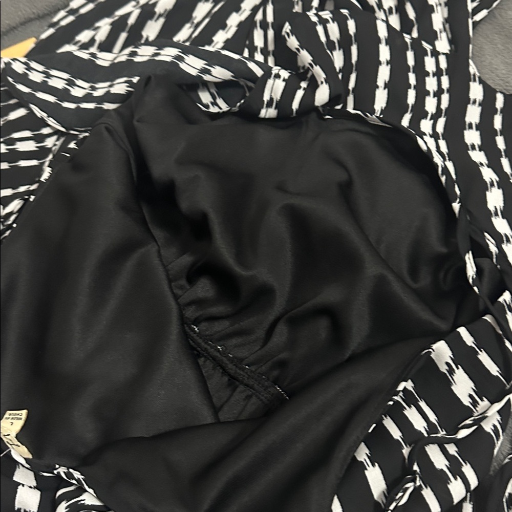 Lily White Black and White Striped Jumpsuit - Picture 8 of 9